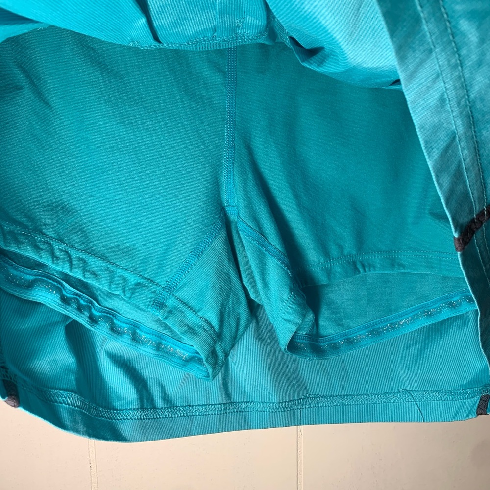 Lululemon Turquoise Athletic Skort with Drawstring - Picture 5 of 9